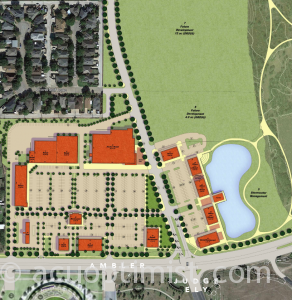 Conceptual plan for the Village at Allen Ridge Development (Image courtesy of ACIMCO)