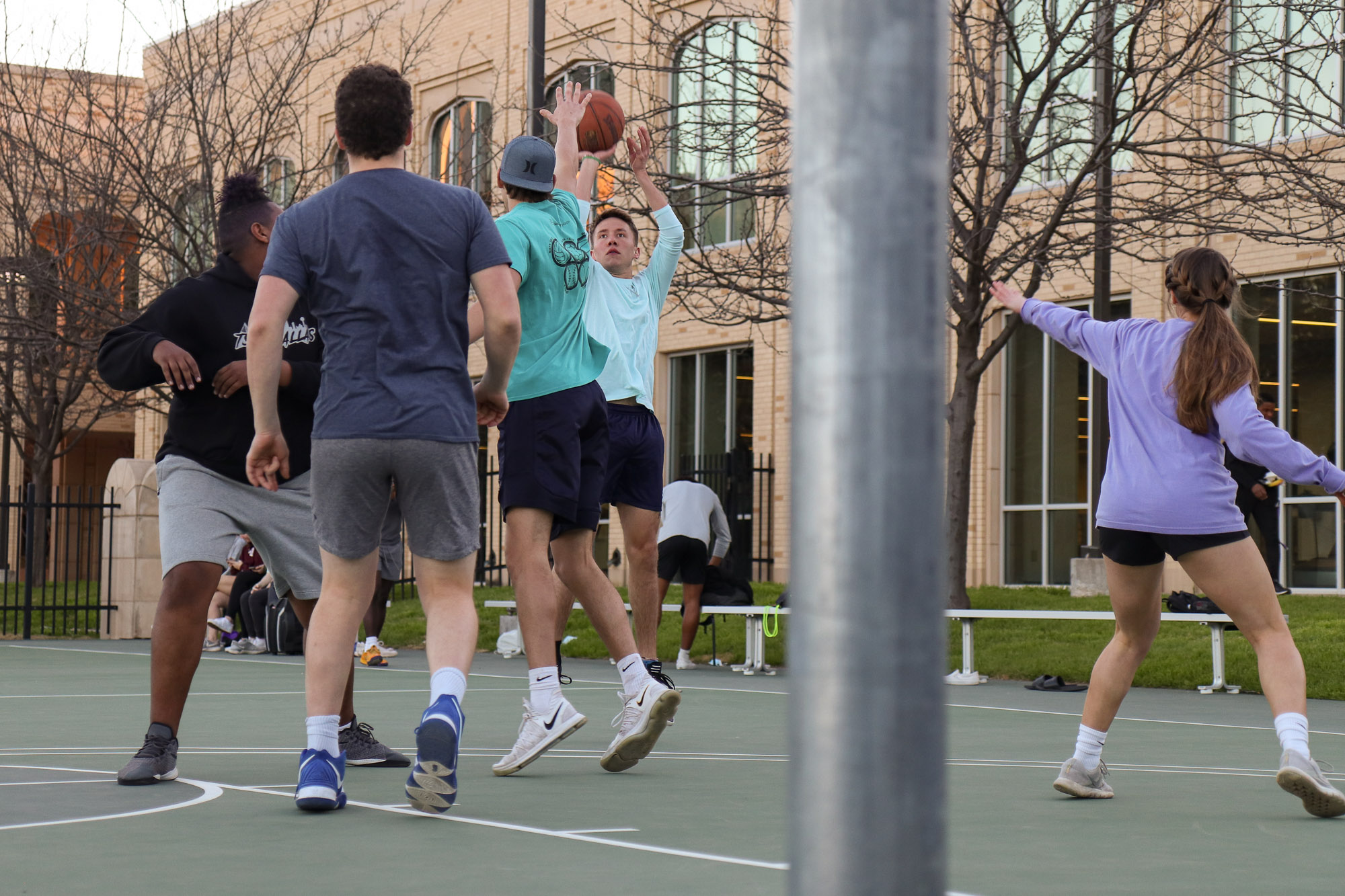 Outdoor SRWC basketball courts reopen with low virus numbers on campus -  Optimist