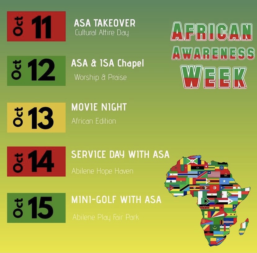 African Awareness Week flyer